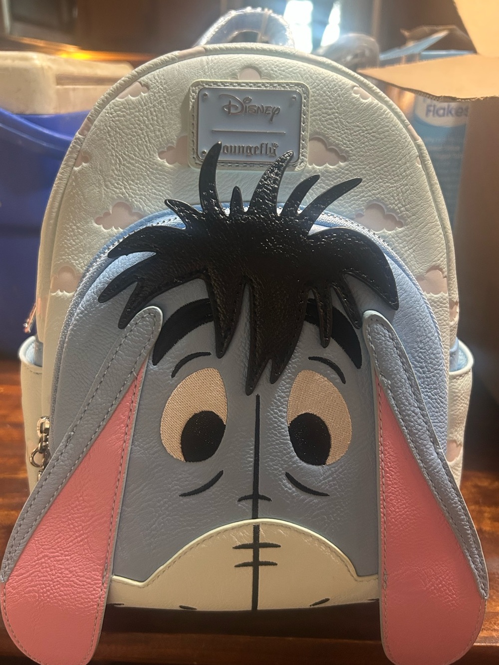 Disney Winnie the Pooh Mini Backpack - Light Blue & White